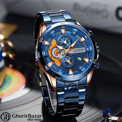 Curren 8402 Blue Rose Gold