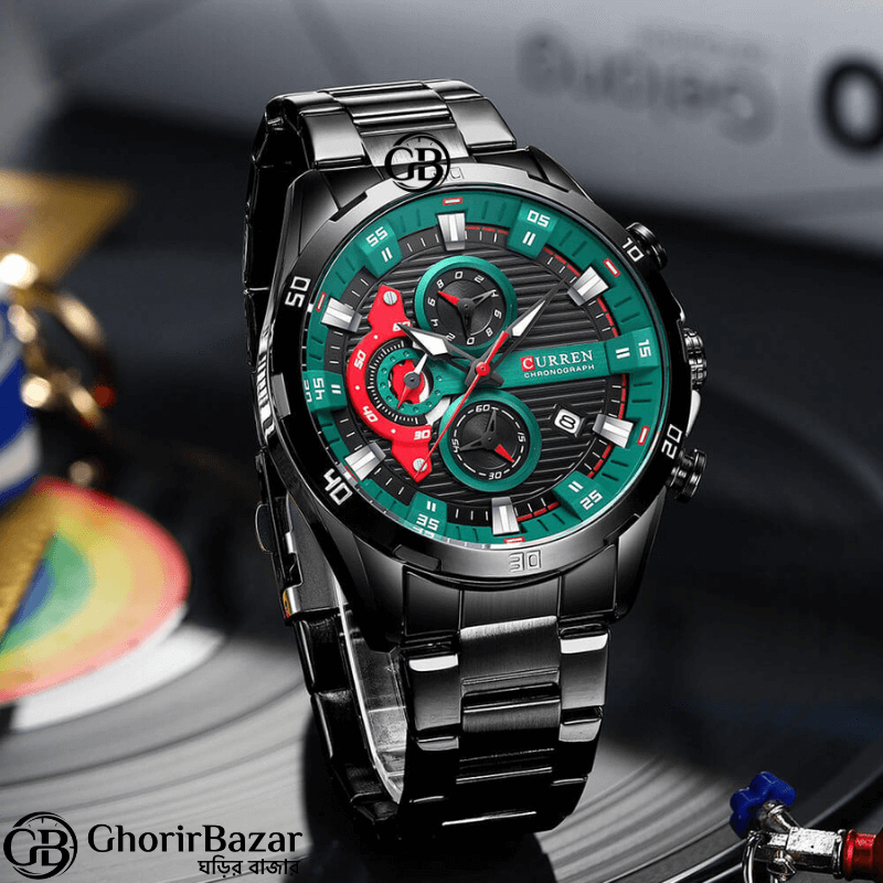 Curren 8402 Black Green