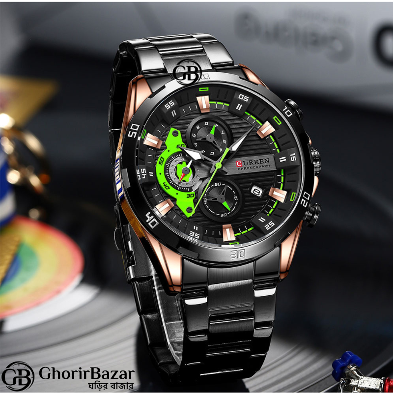 Curren 8402 Rose Gold Black