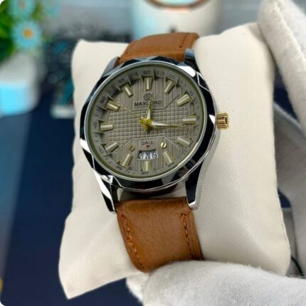 Maxlord Leather Premium Watch