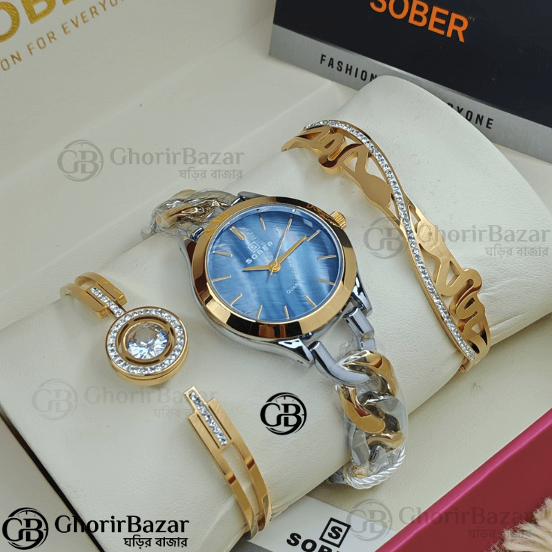SOBER Luxury Ladies Watch Ocean Blue