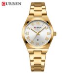 Curren 9095 Original Quartz Watch For Women (Gold+White)