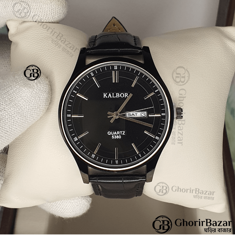 Kalbor 5380 Leather Belt Watch (Black)