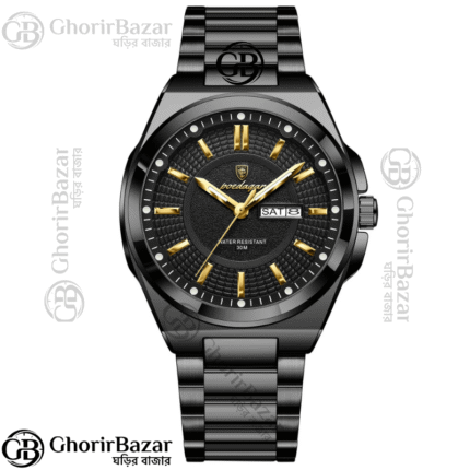 Poedagar 896 Fashion Brand Men's Watch (Black)