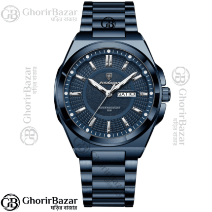 Poedagar 896 Fashion Brand Men's Watch (Blue)