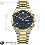 Poedagar 896 Fashion Brand Men's Watch (Silver+Gold+Blue)