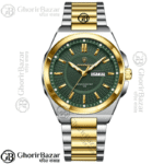 Poedagar 896 Fashion Brand Men's Watch (Silver+Gold+Green)