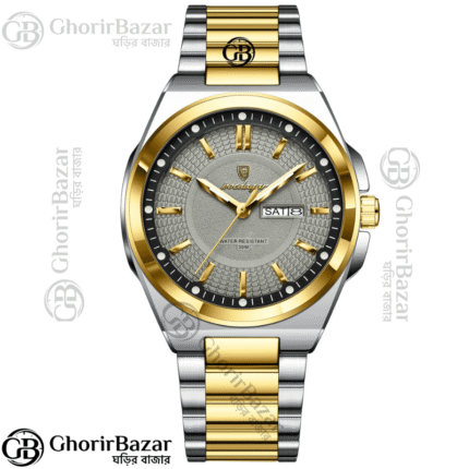 Poedagar 896 Fashion Brand Men's Watch (Silver+Gold+Grey)