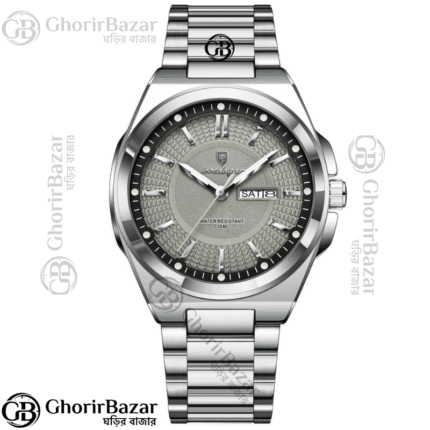 Poedagar 896 Fashion Brand Men's Watch (Silver+Grey)