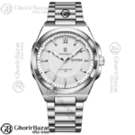 Poedagar 896 Fashion Brand Men's Watch (Silver+White)