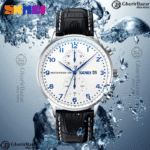 SKMEI 9301 Premium Leather Men Quartz Watch (Black+White)