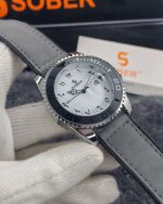 Sober 7509 Belt Premium Watch (Ash+White) - Image 4