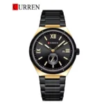 CURREN 8471 Men's Stainless Steel Watch (Black Gold)