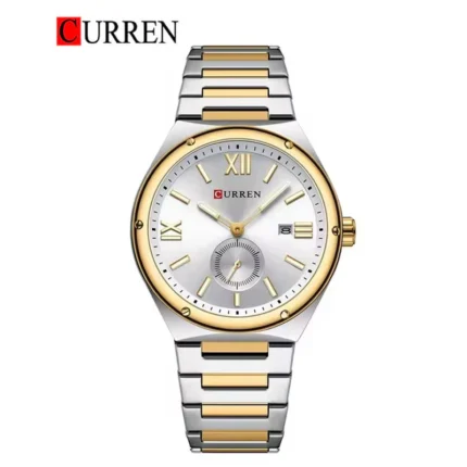 CURREN 8471 Men's Stainless Steel Watch (Silver Gold)