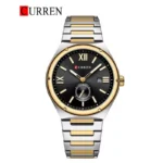 CURREN 8471 Men's Stainless Steel Watch (Silver Gold Black)