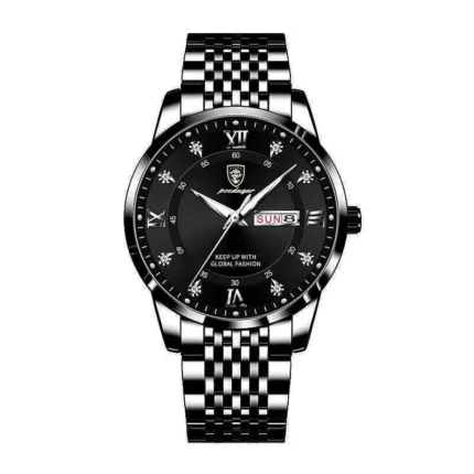 Poedagar 836 Quartz Wrist Watches For Mens(Black)