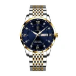 Poedagar 836 Quartz Wrist Watches For Mens(Silver+Gold+Blue)