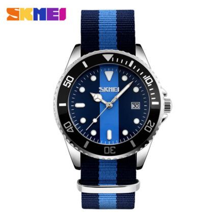 SKMEI 9133 Nylon Straps Casual Quartz Movement Watch (Blue)