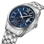 SKMEI 9319 Quartz Luminous Luxury Stainless Steel Classic Men’s Wrist Watches (Silver+Blue)