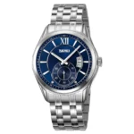 SKMEI 9319 Quartz Luminous Luxury Stainless Steel Classic Men’s Wrist Watches (Silver+Blue)