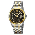 SKMEI 9319 Quartz Luminous Luxury Stainless Steel Classic Men’s Wrist Watches (Silver+Gold+Black)