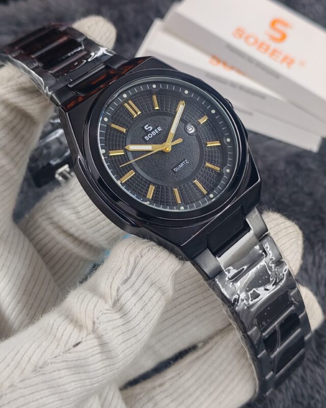 SOBER 13869 Fashion Brand Men’s Watch (Black)