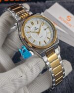 SOBER 13869 Fashion Brand Men’s Watch Gold+White)