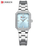 Curren 9102 Women’s Stainless Steel Watch (Silver+Blue)