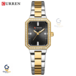 Curren 9102 Women’s Stainless Steel Watch (Silver+Gold+Black)