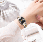 Curren 9102 Women’s Stainless Steel Watch (Silver+Gold+Black) - Image 2