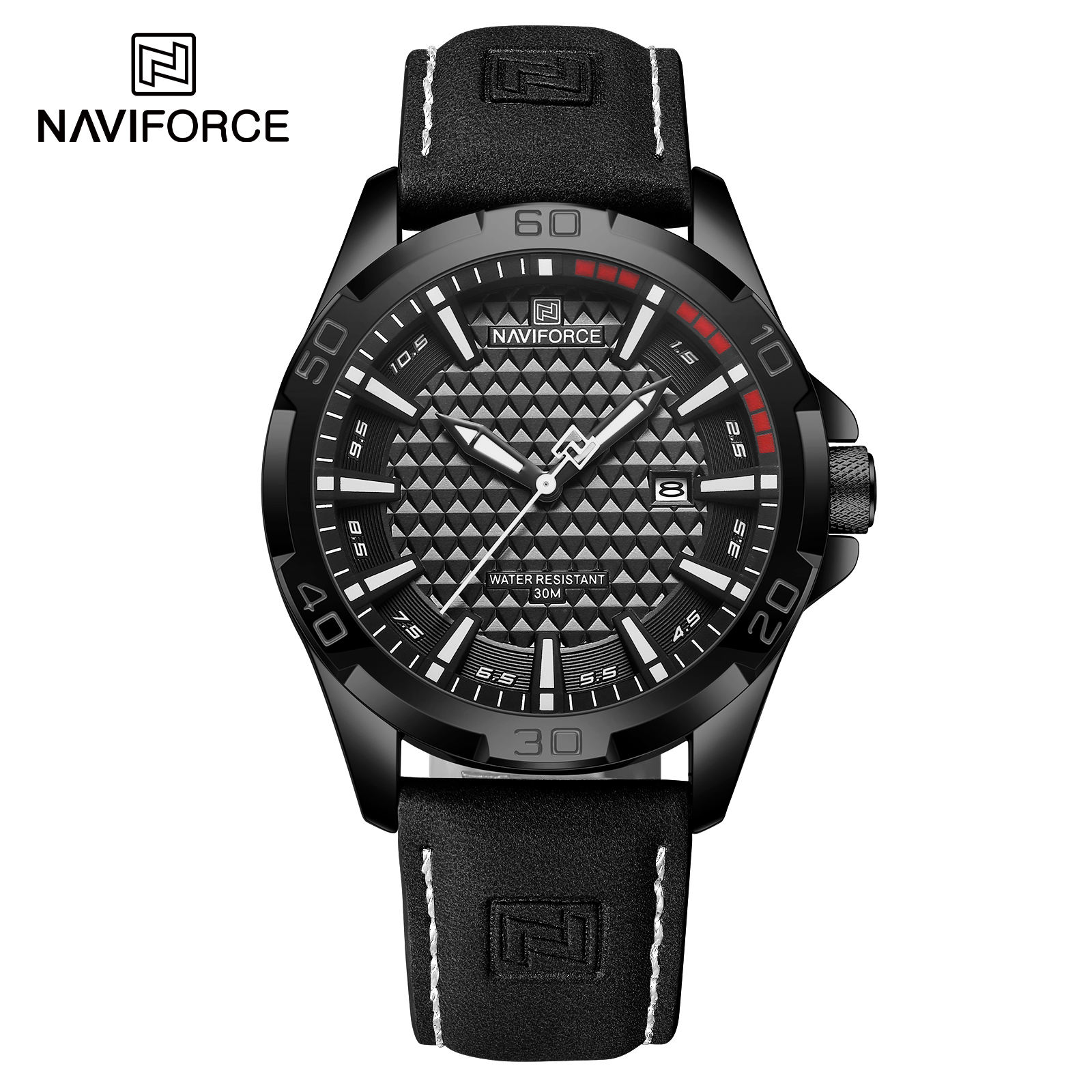 Naviforce 8023 Men’s Leather Watch (Black) Naviforce 8023 Men’s Leather Watch (Black)
