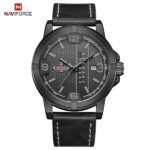 Naviforce 9177 Quartz Analog Watch For Men (Black)