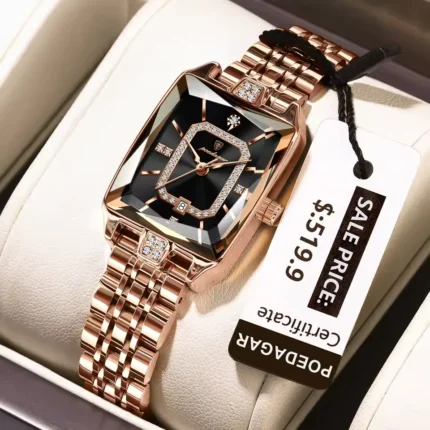Poedagar 785 Ladies Watch Stainless Steel (Black)