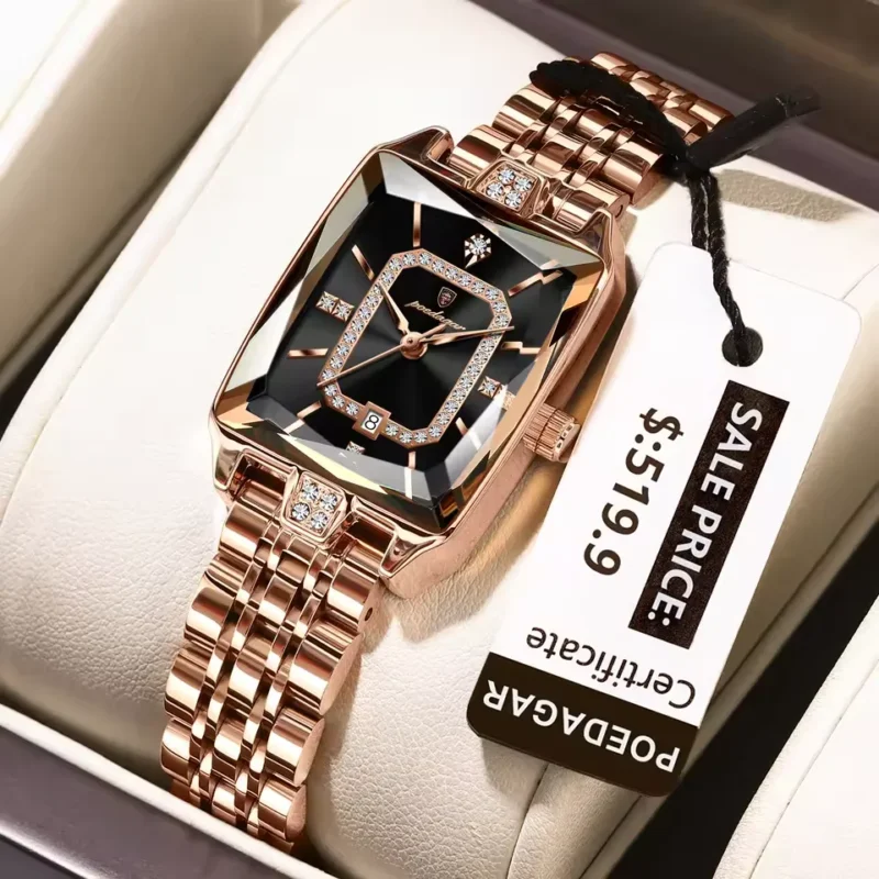 Poedagar 785 Ladies Watch Stainless Steel (Black)