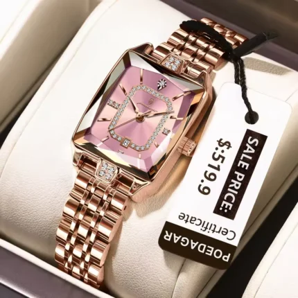 Poedagar 785 Ladies Watch Stainless Steel (Pink)