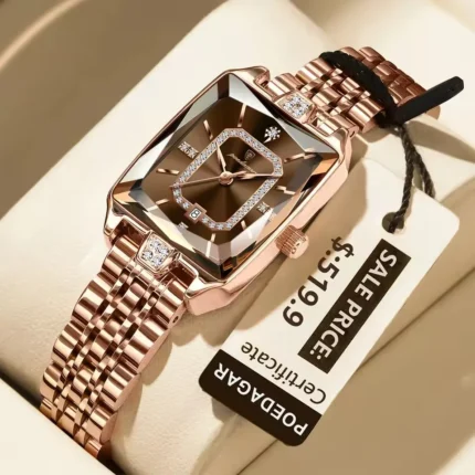 Poedagar 785 Ladies Watch Stainless Steel (Rose Brown)