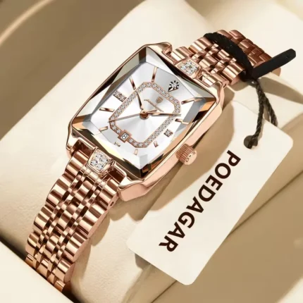 Poedagar 785 Ladies Watch Stainless Steel (Rose+White)