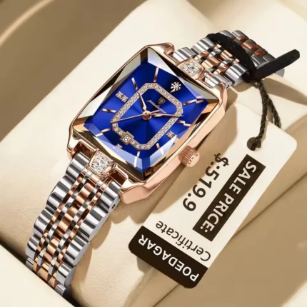 Poedagar 785 Ladies Watch Stainless Steel (Silver+Rose+Blue)