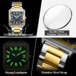 Poedagar-870-Luminous-Square-Stainless-Steel-Mens-Watch