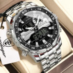 Poedagar E122 Men's Multifunctionality Chronograph Quartz Watch (Silver+Black)