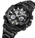 SKMEI 2210 Dual Time Display Digital Watch for Men (Black)