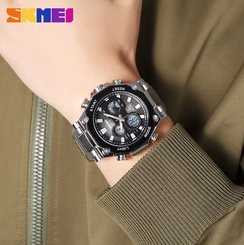 SKMEI 2210 Dual Time Display Digital Watch for Men Hand