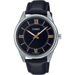 Casio MTP-V005L-1B5UDF Leather Strap Watch For Men (Black)