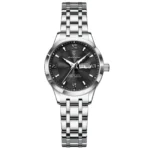 Poedagar 503 Luxury Luminous Watch For Woman (Silver+Black)