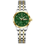 Poedagar 503 Luxury Luminous Watch For Woman (Silver+Gold+Green)