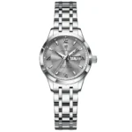 Poedagar 503 Luxury Luminous Watch For Woman (Silver+Grey)