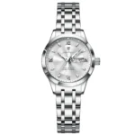 Poedagar 503 Luxury Luminous Watch For Woman (Silver+White)