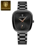Poedagar 783 Waterproof Luxury Female Watch (Black)