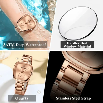 Poedagar 783 Waterproof Luxury Female Watch (Features)