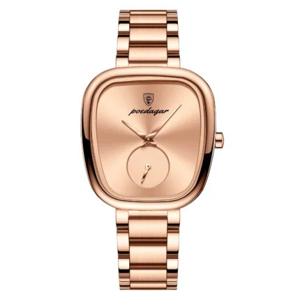 Poedagar 783 Waterproof Luxury Female Watch (Rose Gold)